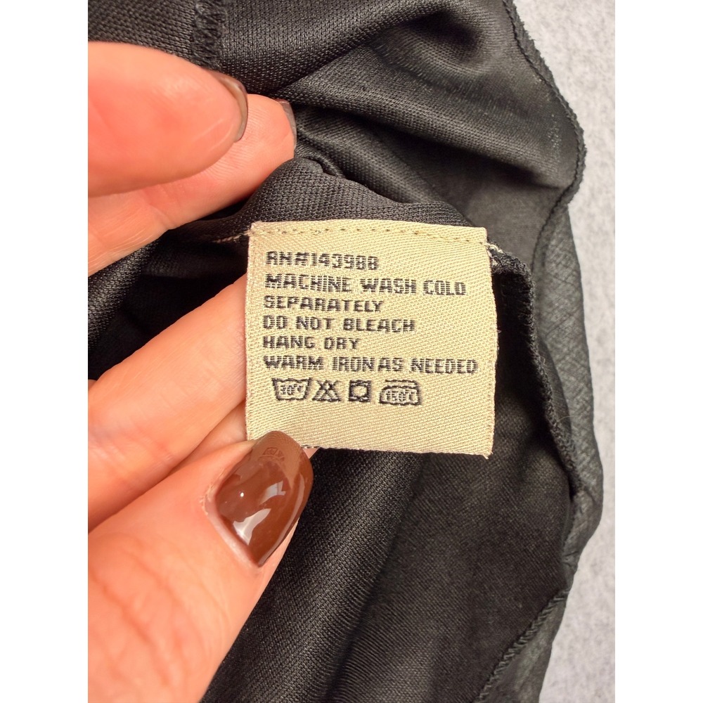R Cinco Ranch Black Floral Embroidered Mesh Panel Mini Dress Womens Medium - Picture 5 of 9